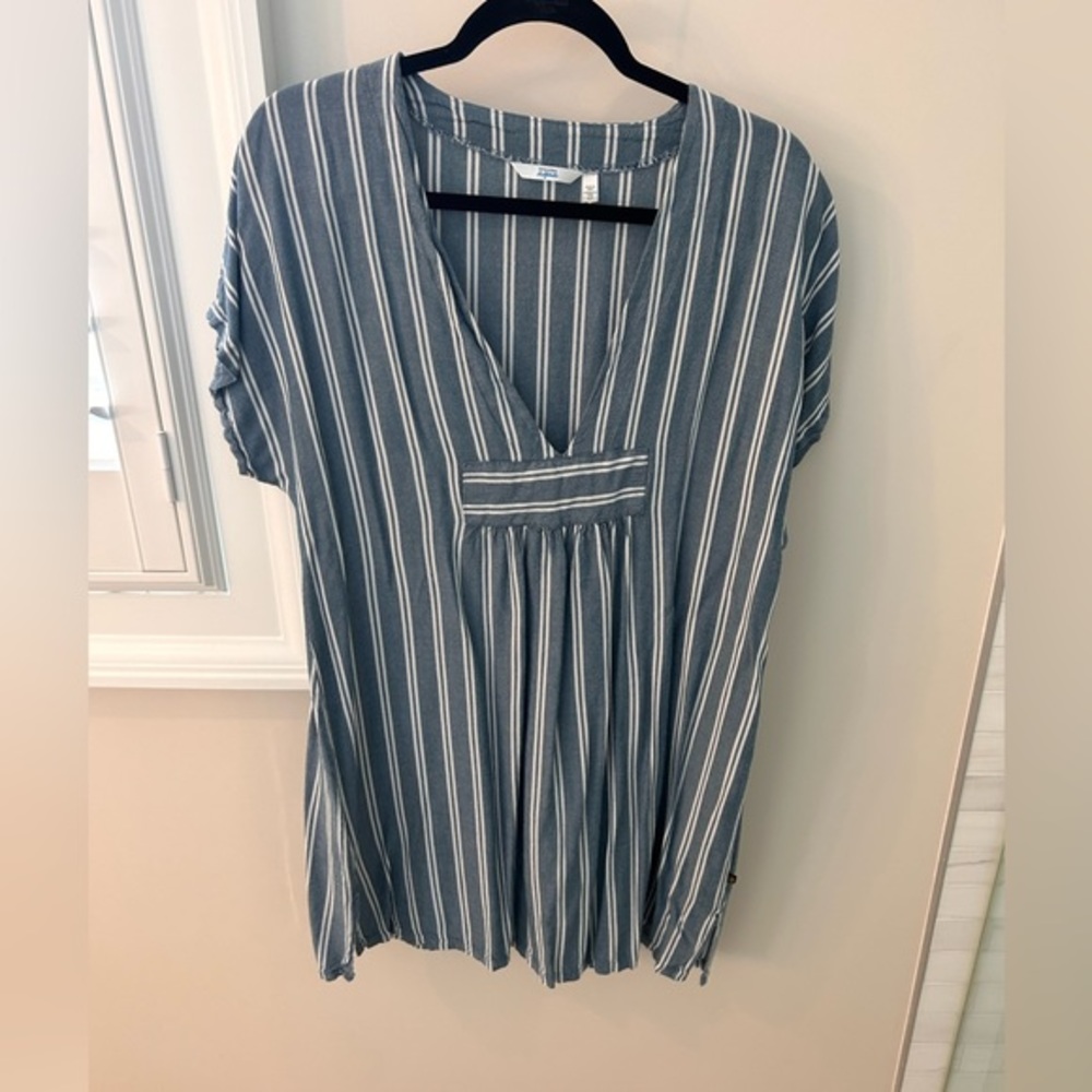 Stripped Demin look beach dress